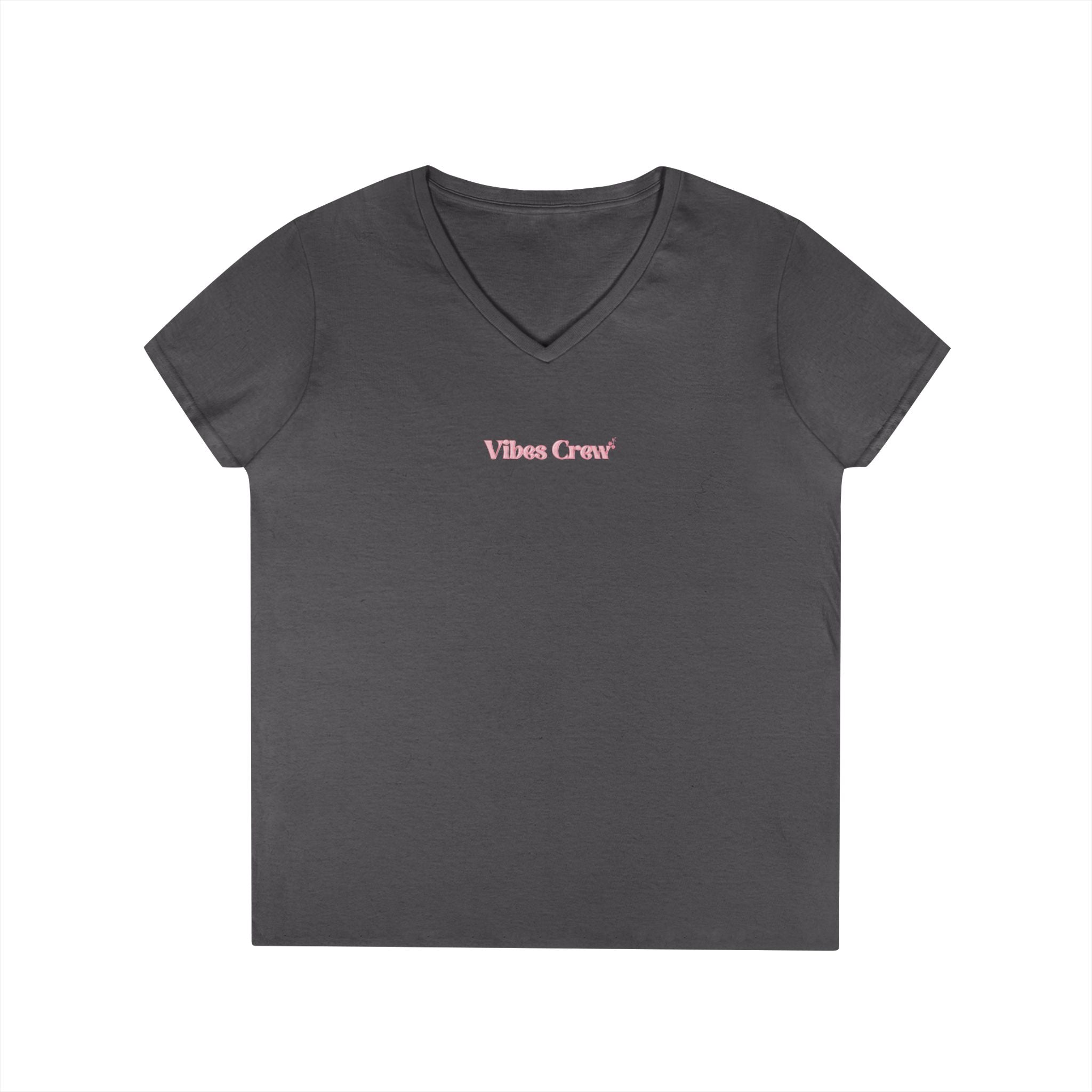 Cherry Bow V-Neck Tee - Graphic Ladies' T-Shirt