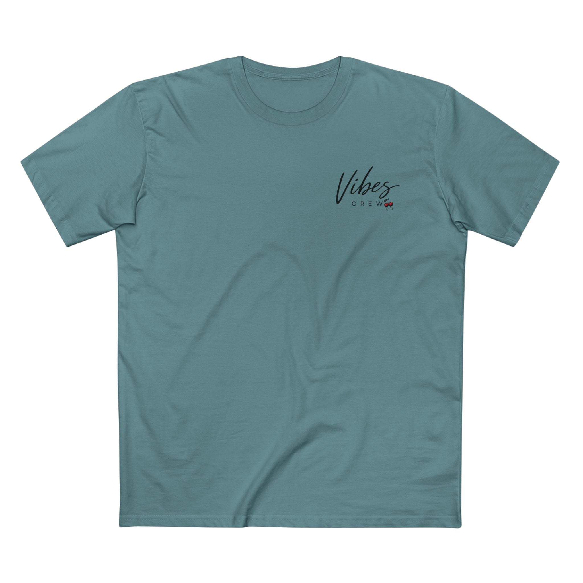 Men's Vibes Crew Tee - Cherry Logo Graphic T-Shirt