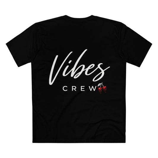 Men's Vibes Crew Tee - Cherry Logo Graphic T-Shirt