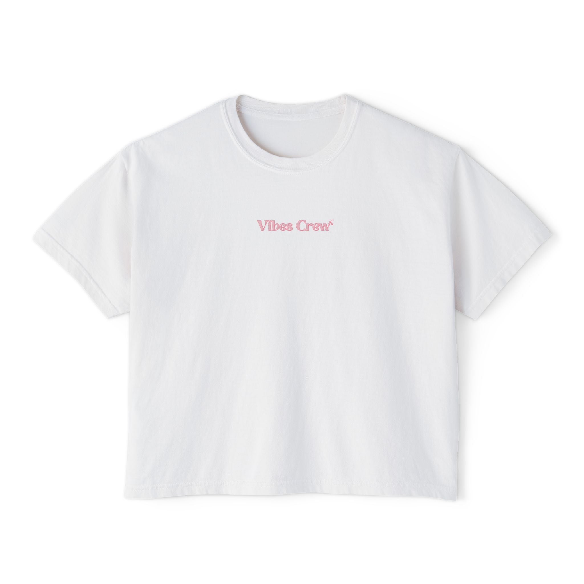 Women's Cherry Bow Boxy Tee – Crop T-Shirt