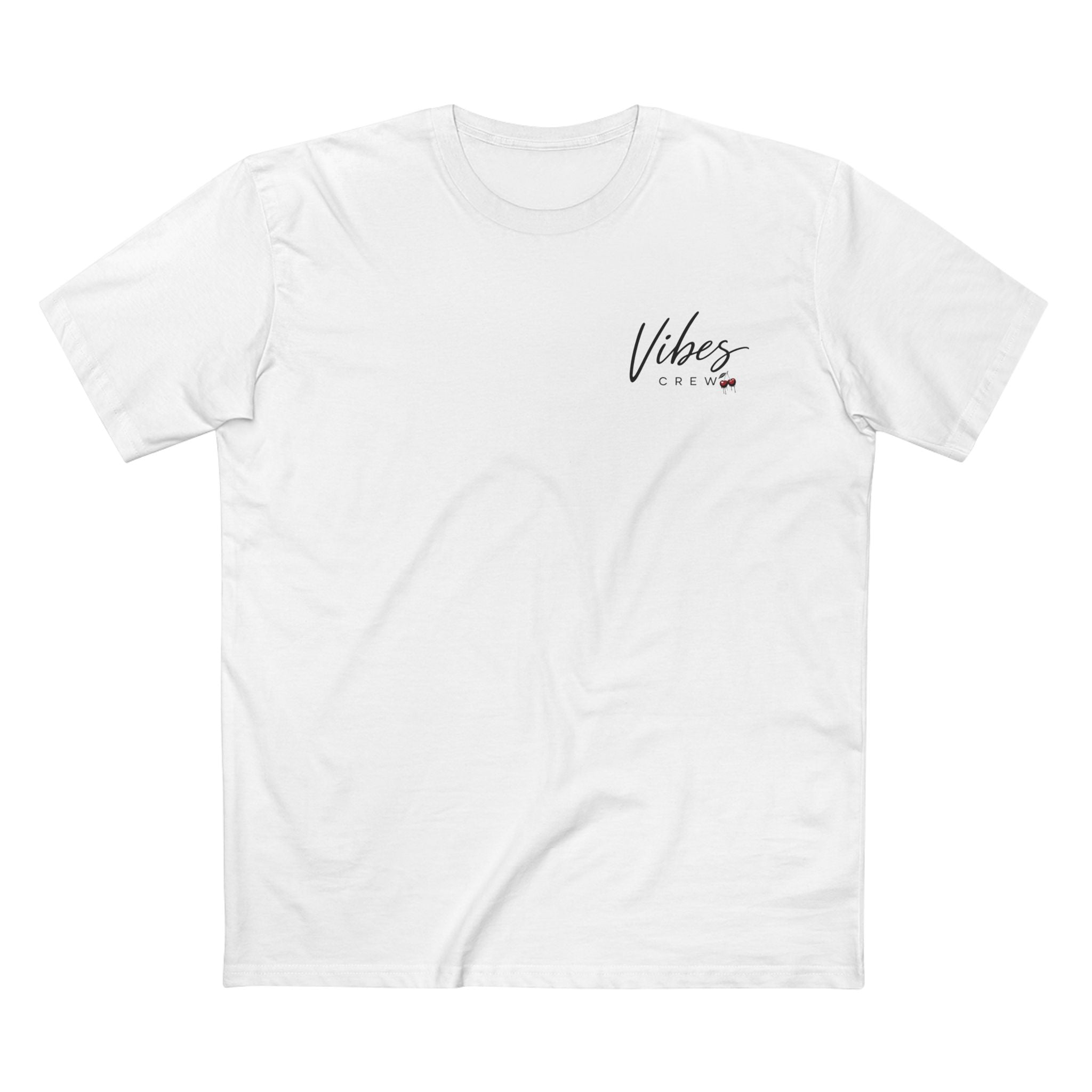 Men's Vibes Crew Tee - Cherry Logo Graphic T-Shirt