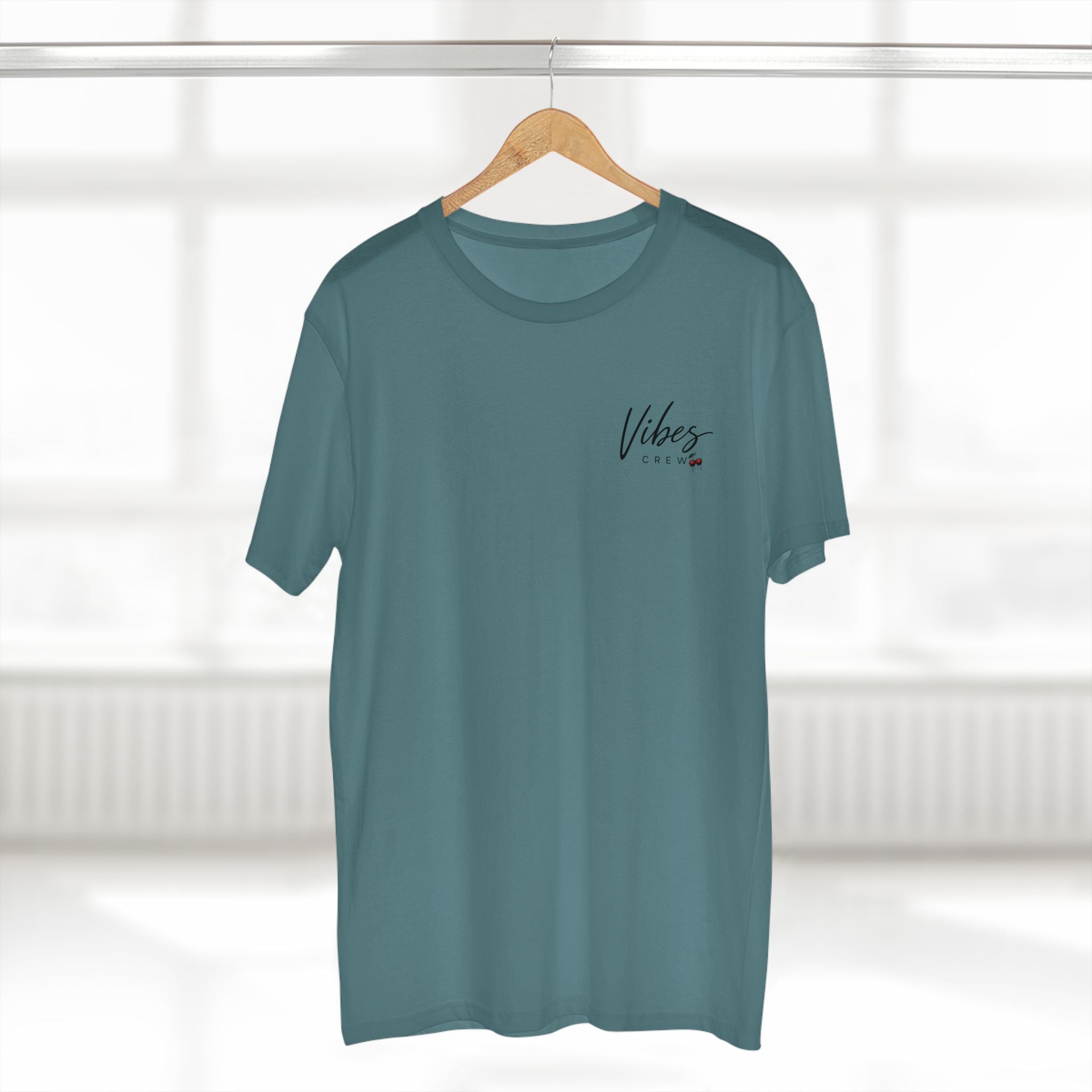 Men's Vibes Crew Tee - Cherry Logo Graphic T-Shirt