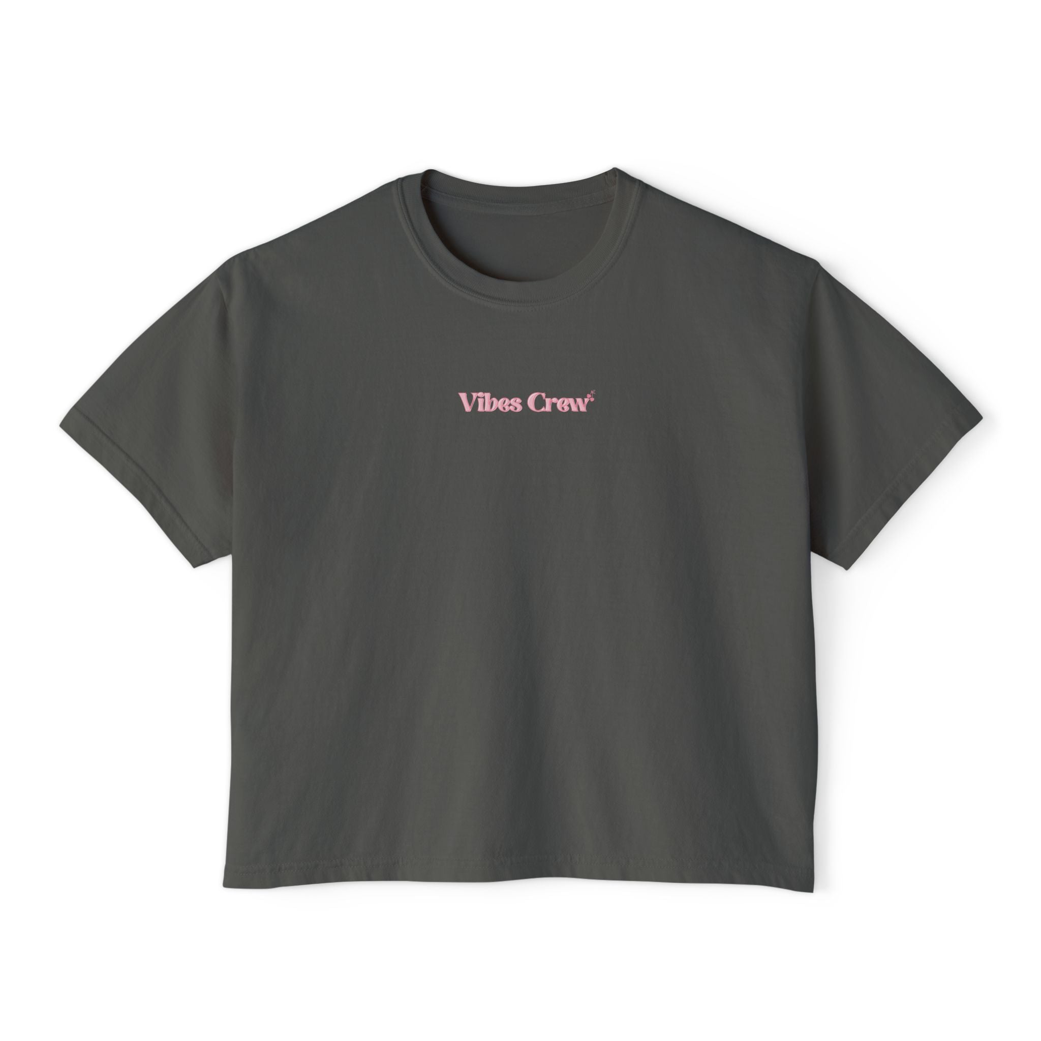 Women's Cherry Bow Boxy Tee – Crop T-Shirt
